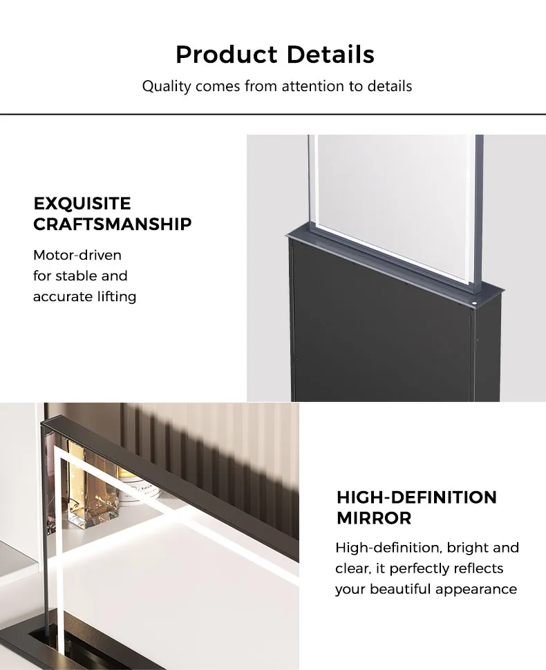 Electric lifting mirror Electric lifting mirror